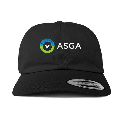ASGA Hats, a Black Printed Classic Baseball Cap
