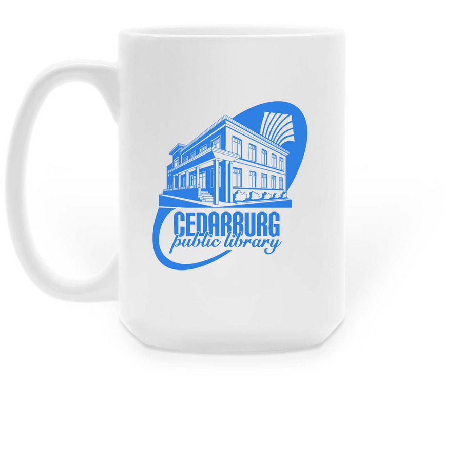 CPL Building, a White Large Coffee Mug (back-view)