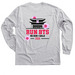 Small front, large back logo, a Sport Grey Classic Long Sleeve Tee (back-view)