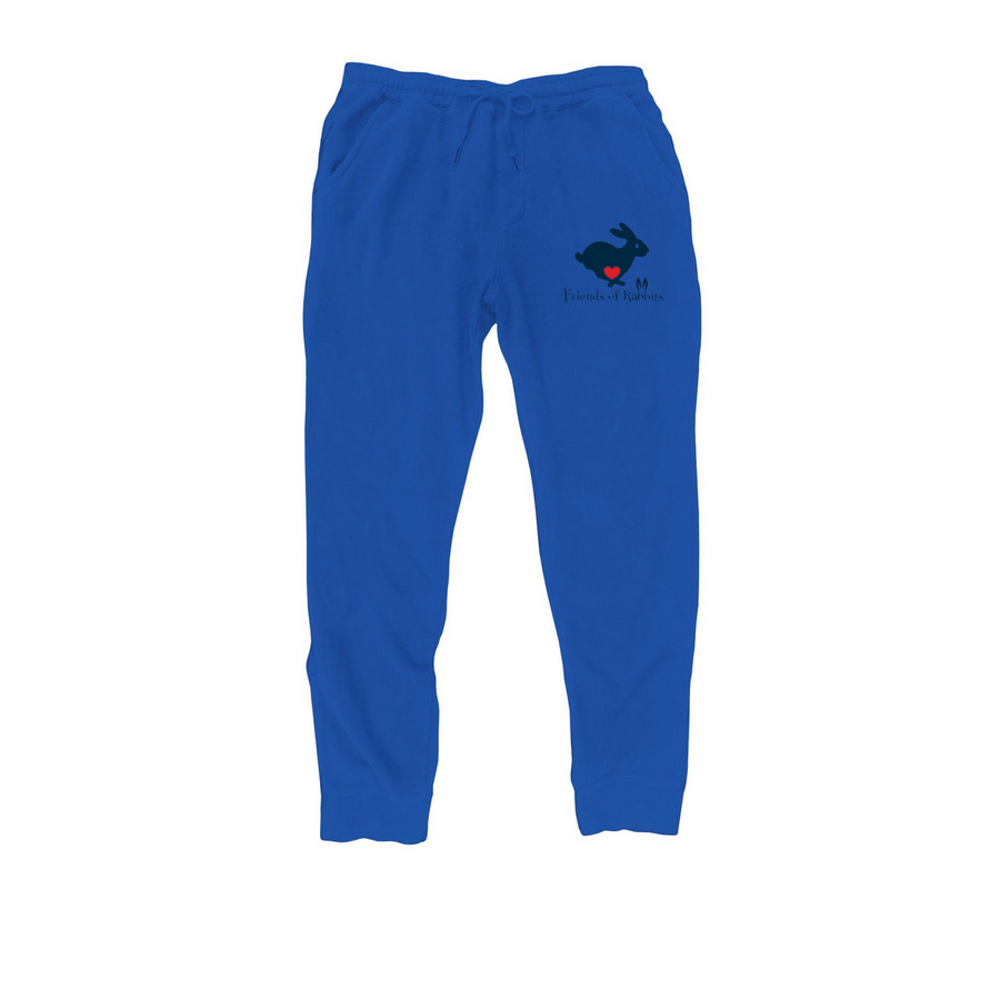 Friends of Rabbits Logo Pants, a Royal Midweight Fleece Joggers