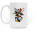 Lucky 11 Dice Mug, a White Large Coffee Mug (back-view)