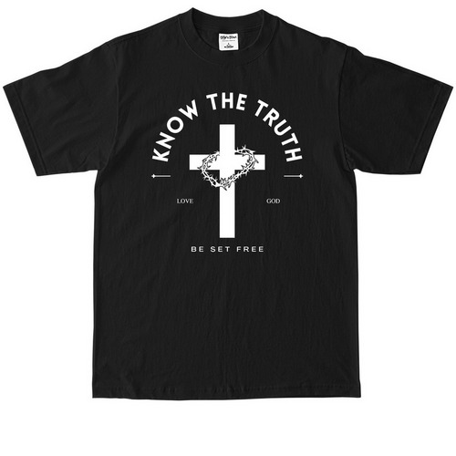 Know The Truth, a Black Max Heavyweight Tee