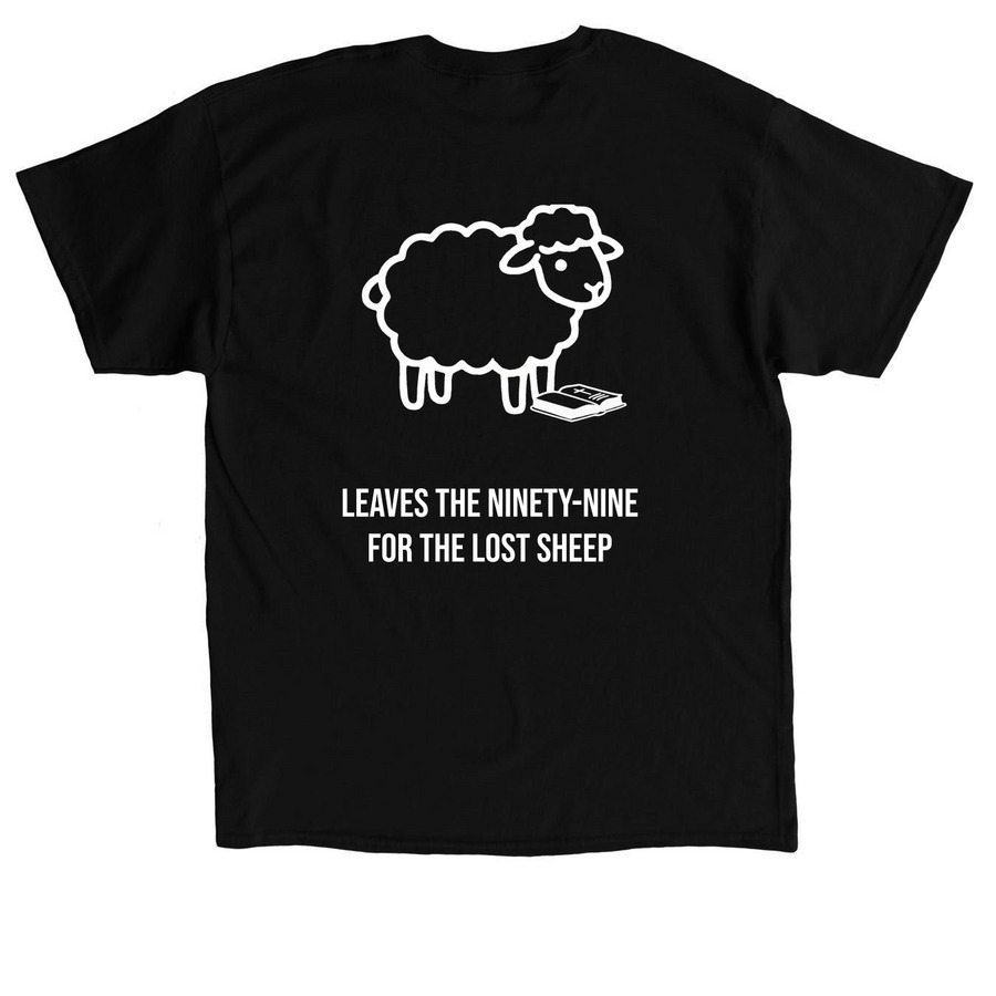 For The One - Black&nbsp;, a Black Classic Unisex Tee (back-view)