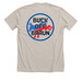 Buck off, Braun!, a Heather Dust Premium Unisex Tee (back-view)