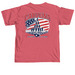 4th of July CSST, a Crimson Comfort Colors Unisex Tee (back-view)