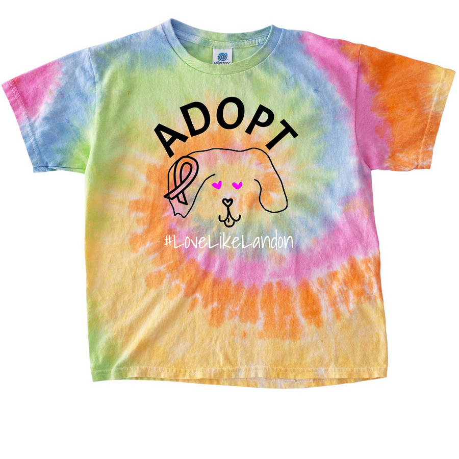Landon's fight against Cancer, a Eternity Youth Tie Dye Tee