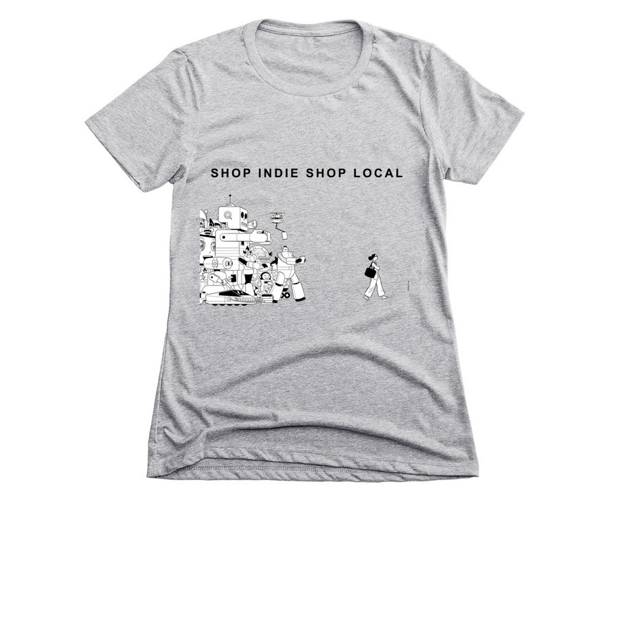 Indie Bookstore Day 2025, a Dark Heather Grey Women's Slim Fit Tee