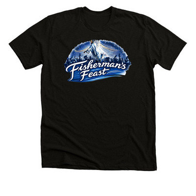 Flying Angel Design, a Solid Black Blend Premium Unisex Tee