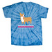 ECCR Yes I Herd You, a Baby Blue Classic Tie Dye Tee (back-view)