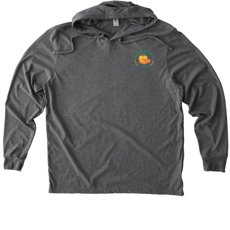 Second Harvest Hoodie Tee, a Aluminum Grey Allmade Eco Triblend Hoodie Tee