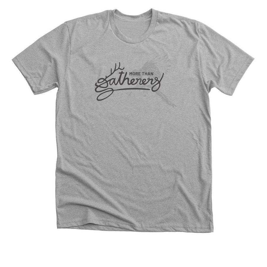 More Than Gatherers, a Athletic Heather Premium Unisex Tee
