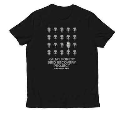 BIRDS, NOT RATS!, a Deep Black Allmade Organic Cotton Unisex Tee