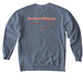 Southwest Oklahoma Origins, a Blue Jean Comfort Colors Crewneck Sweatshirt (back-view)