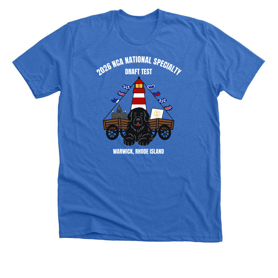 2026 NCA National Specialty Draft Test v2, a Heather True Royal Premium Unisex Tee