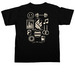 Fall Patchwork Merch, a Black Comfort Colors Unisex Tee (back-view)