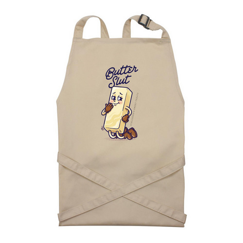 Butter Slut Apron, a Natural Recycled Bib Apron