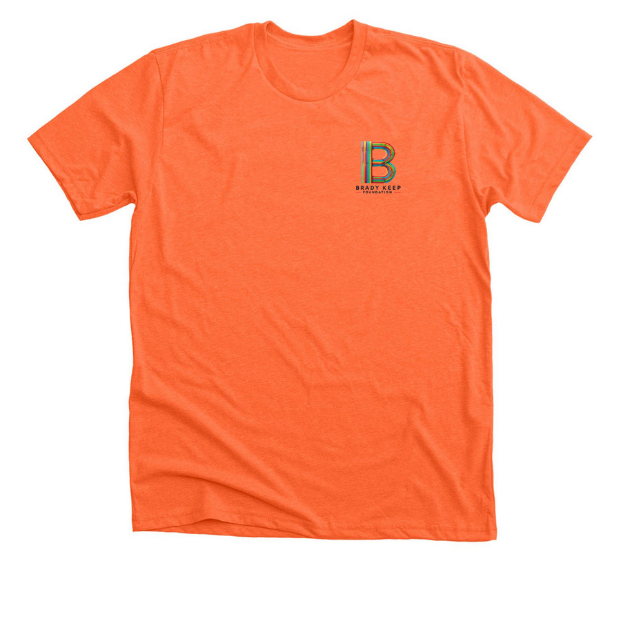 Brady Keep Foundation, a Heather Orange Premium Unisex Tee