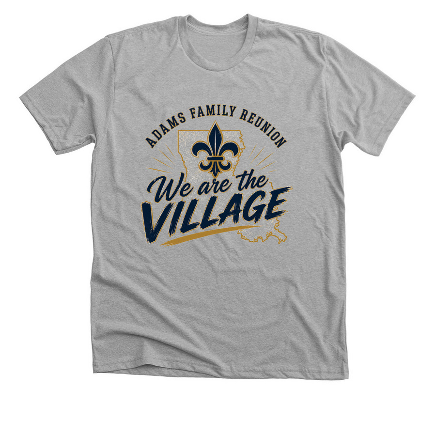 Adams Family Reunion, a Athletic Heather Premium Unisex Tee