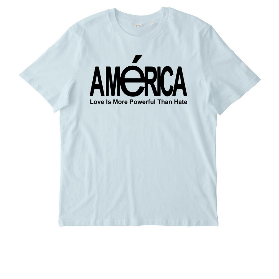 Love Is More Powerful Than Hate Tee, a Blue Ice Stanley/Stella Unisex Creator 2.0 Tee