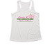 Run the D Activewear, a White Women's Performance Tank