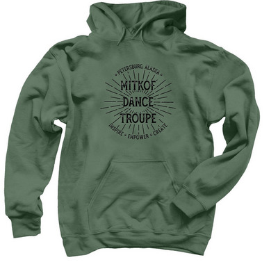 MDT Sunburst Logo, a Military Green Pullover Hoodie
