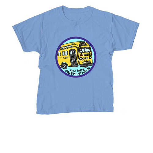 Rosa Parks Pride | Student Design Winner, a Carolina Blue Youth Unisex Tee