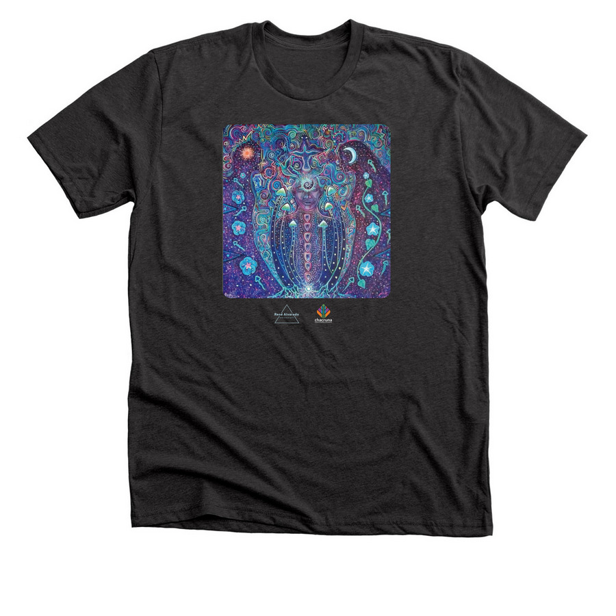 Kj?a?seen-Spiritual Enlightenment, a Dark Grey Heather Premium Unisex Tee