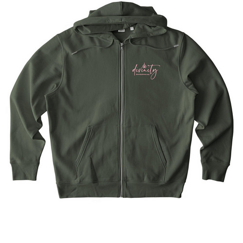 May is Menstrual Hygiene Month, a Khaki Green Stanley/Stella Unisex Cultivator 2.0 Zip Up Pullover Hoodie