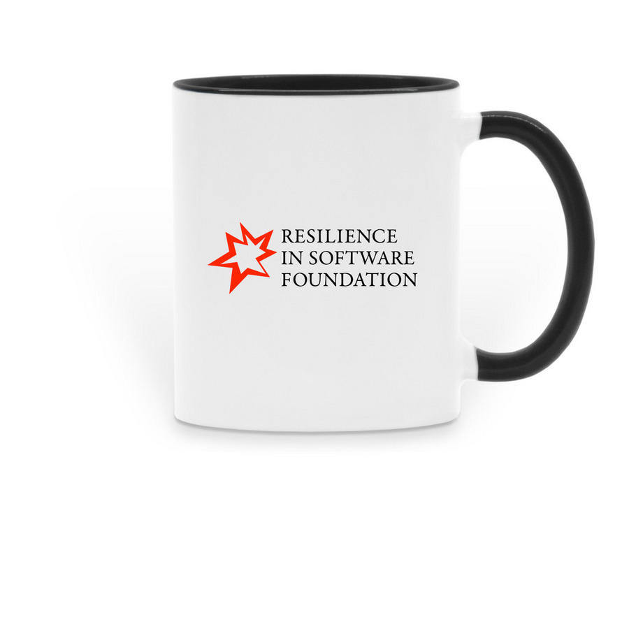 Resilience In Software Foundation Mug, a Black Two-Tone Ceramic Mug