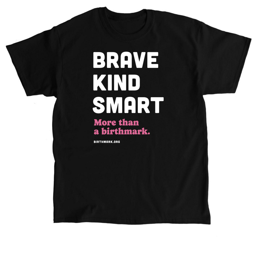Brave Kind Smart - White, a Black Classic Unisex Tee