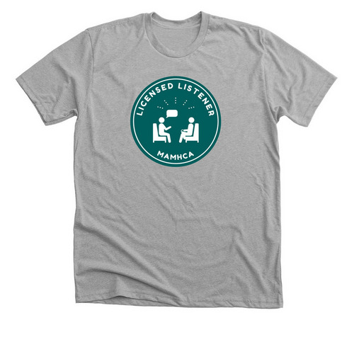 Licensed Listener, a Athletic Heather Premium Unisex Tee