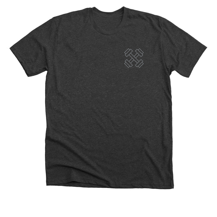 VB Fit DB, a Dark Grey Heather Premium Unisex Tee