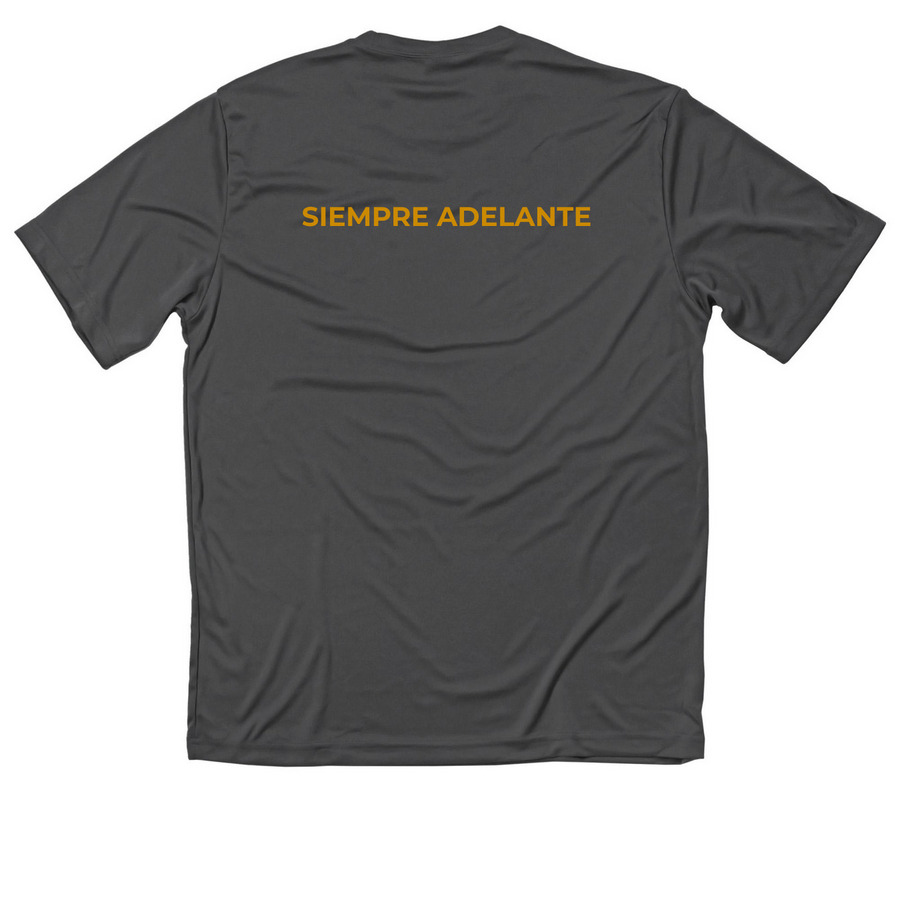 Performance Tops, a Iron Grey Classic Performance Tee (back-view)