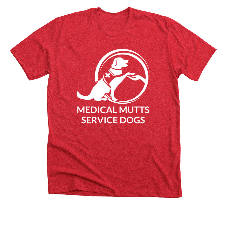 Medical Mutts Volunteer (Official), a Heather Red Premium Unisex Tee