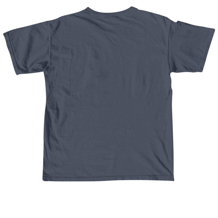 "HBTD" Art Fill Wear, a Denim Comfort Colors Unisex Tee (back-view)