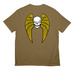 Coyote Brown Bomb Skull, a Coyote Brown All-American Unisex Tee (back-view)