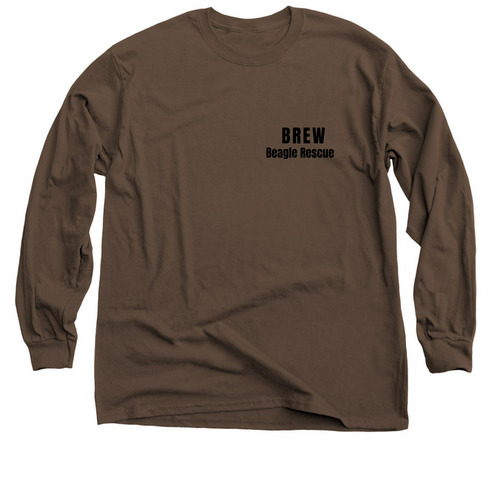 Greek Hero Dog - Back Design, a Dark Chocolate Classic Long Sleeve Tee