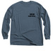 Greek Hero Dog - Back Design, a Indigo Classic Long Sleeve Tee