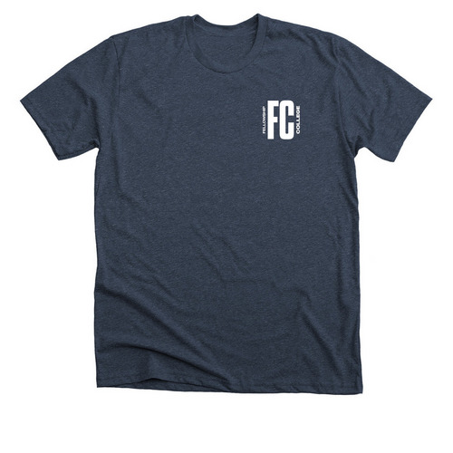 Fellowship Tree Shirt, a Heather Midnight Navy Premium Unisex Tee