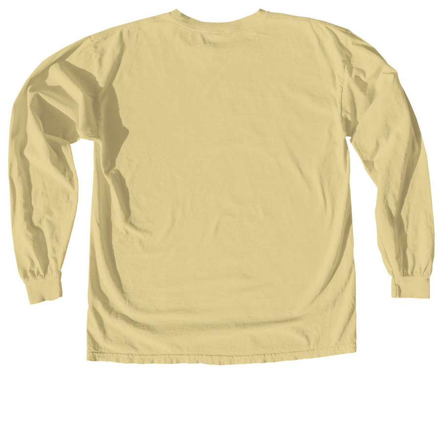 OREGON: We All Belong., a Butter Comfort Colors Long Sleeve Tee (back-view)