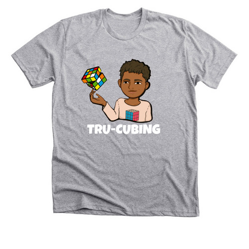 Tru-Cubing, a Athletic Heather Premium Unisex Tee