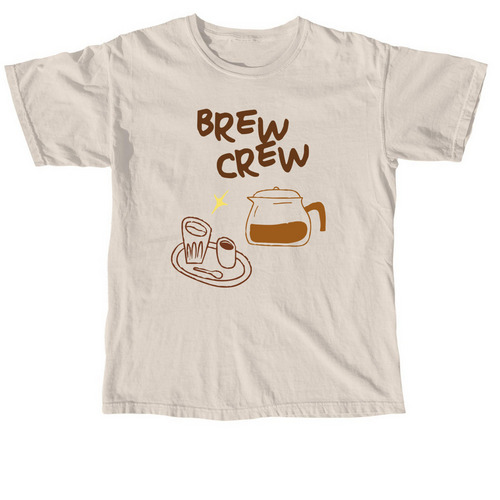 Brew Crew Cafe, a Ivory Comfort Colors Unisex Tee