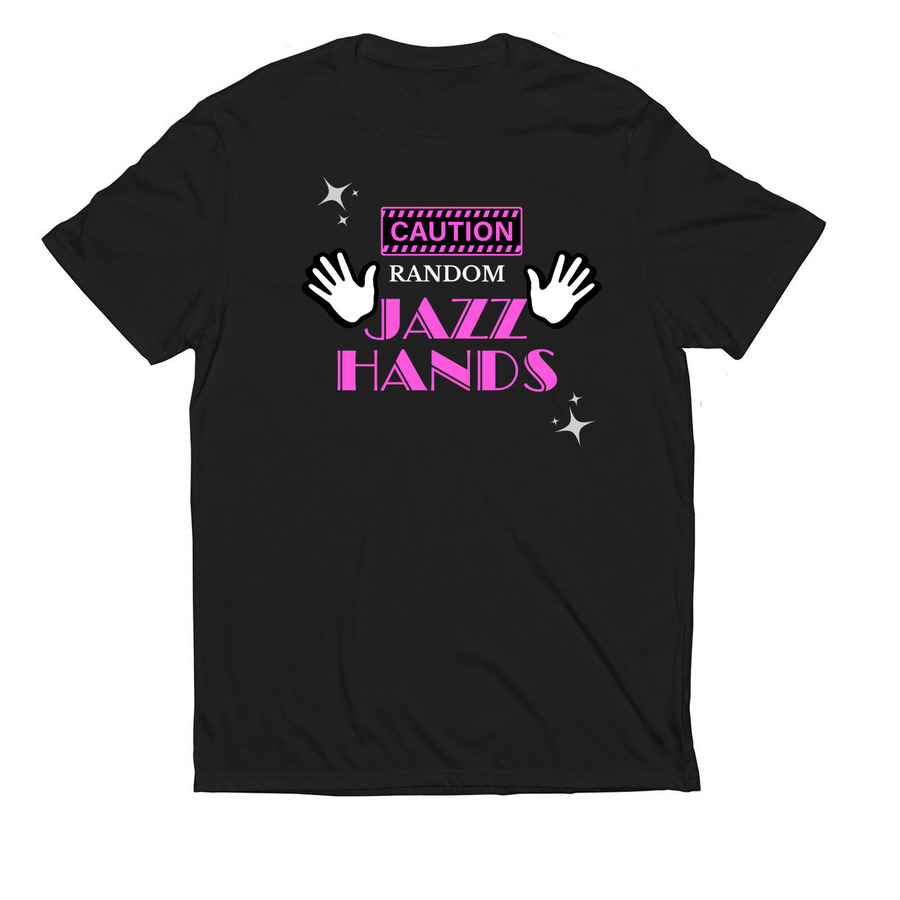 Boni's Jazz Dance 'Jazz Hands' Apparel, a Deep Black Allmade Eco Triblend Unisex Tee