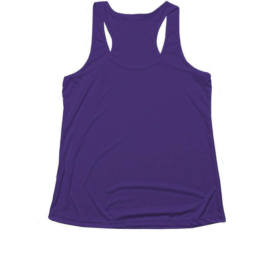MenoPosse Performance Wear, a Purple Women's Performance Tank (back-view)
