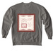 SLP Stamp (No NSSLHA), a Grey Comfort Colors Crewneck Sweatshirt (back-view)