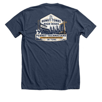 2026 PermitTechNation Annual Conference Shirt, a Heather Navy Premium Unisex Tee