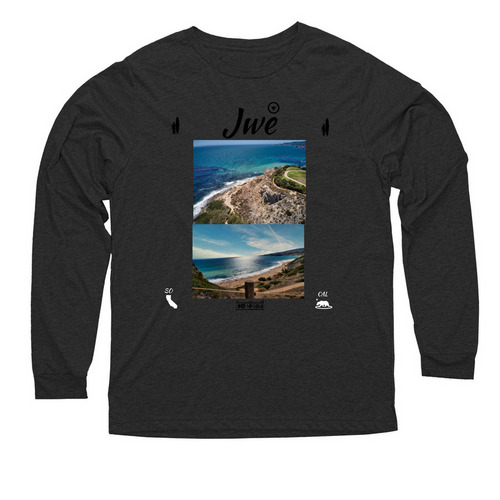 SO-CAL, a Vintage Black Triblend Long Sleeve Tee