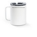 KIDZAFEST, a White Stainless Steel Travel Mug (back-view)