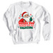 We See You When We're Treating, a White Crewneck Sweatshirt