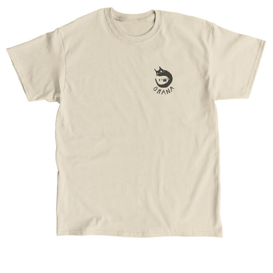 Walking Dogs the Ohana way, a Sand Classic Unisex Tee